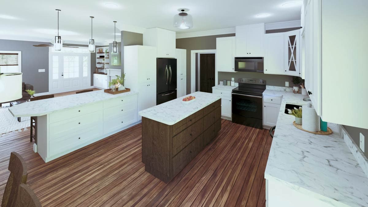 Plan 25023DH: Country Farmhouse Plan with Two Master Suites and Two Covered Porches - 2096 Sq Ft - Image #6 - Country, Ranch, Southern, Southern Traditional, Traditional