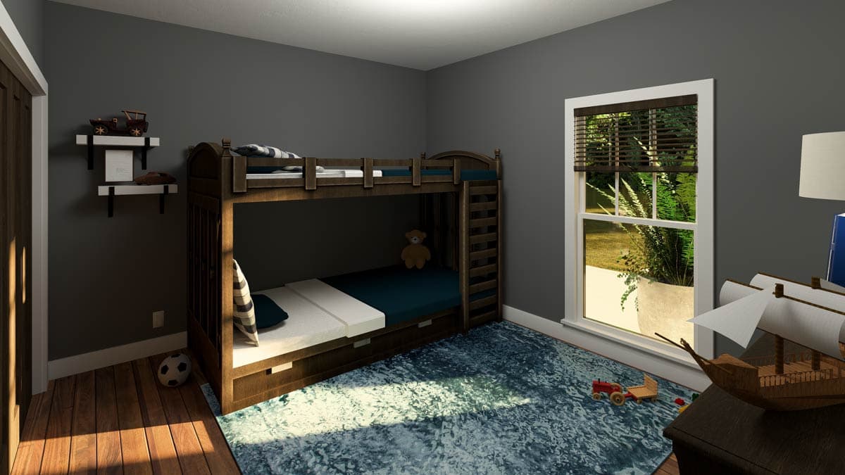 Plan 25023DH: Country Farmhouse Plan with Two Master Suites and Two Covered Porches - 2096 Sq Ft - Image #10 - Country, Ranch, Southern, Southern Traditional, Traditional