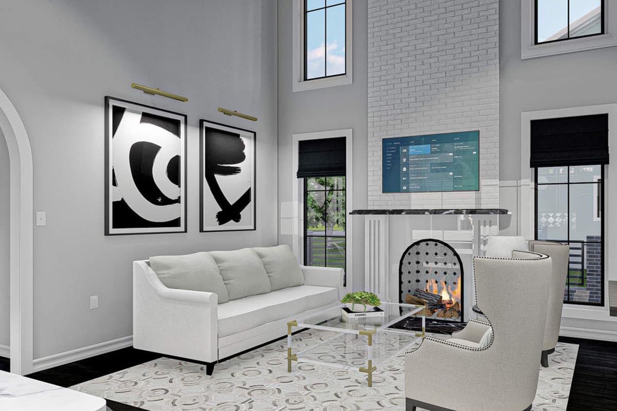 Plan 62999DJ: Modern Cottage House Plan Just Under 30' Wide - Image #6 - Cottage, Traditional