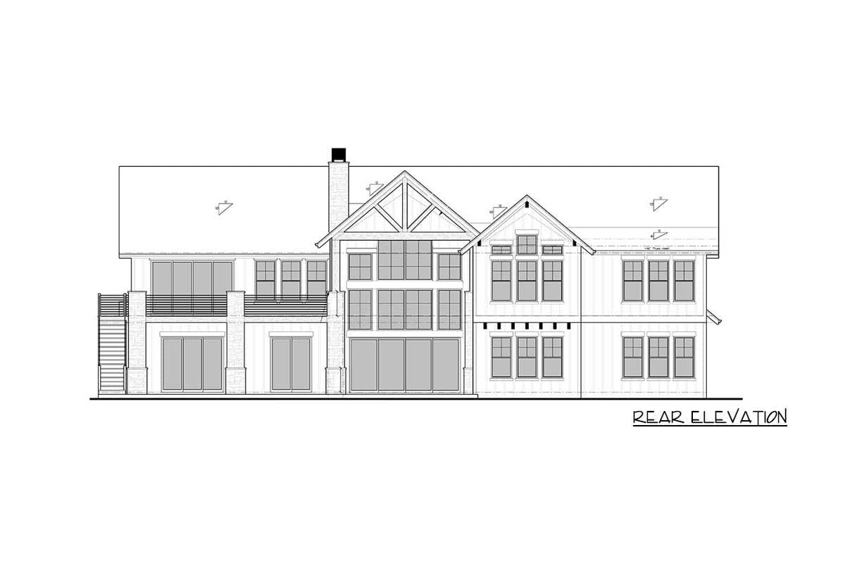 Plan 95105RW: 2-Story New American House Plan with Amazing Views to the Rear - Image #5 - Country, Craftsman, Modern Farmhouse, Mountain, New American, Northwest, Rustic, Traditional