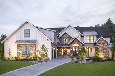2-Story New American House Plan with Amazing Views to the Rear