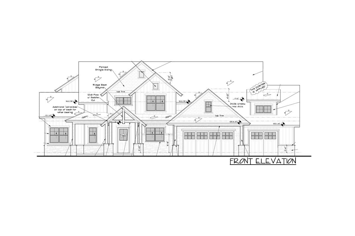 Plan 95106RW: New American Craftsman House Plan with Golf Simulator Room - Image #16 - Craftsman, Mountain, New American, Rustic