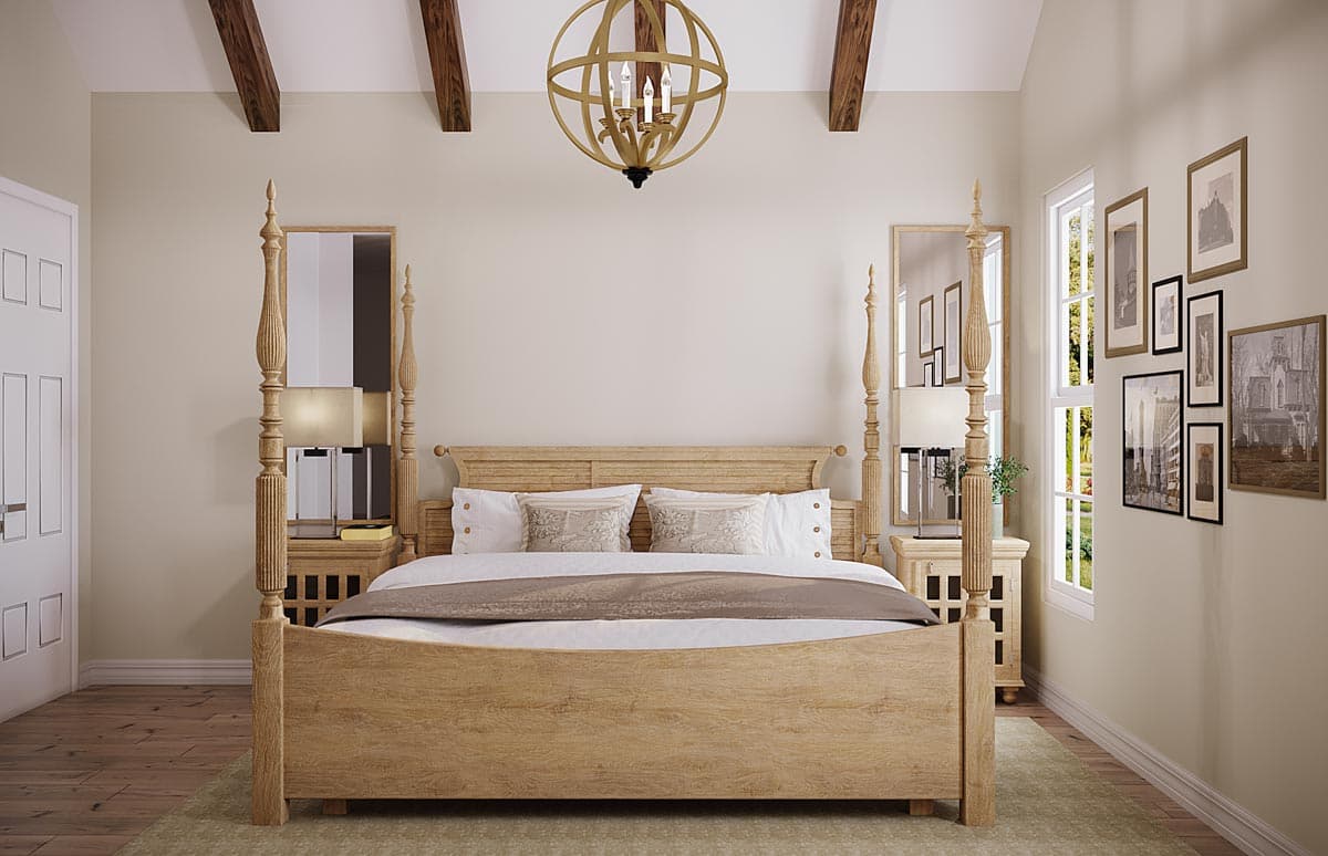 Plan 51853HZ: 3-Bed Country Farmhouse Plan with Bonus Over The Garage - Image #11 - Cape Cod, Cottage, Country, Farmhouse, Modern Farmhouse, New American, Southern, Traditional