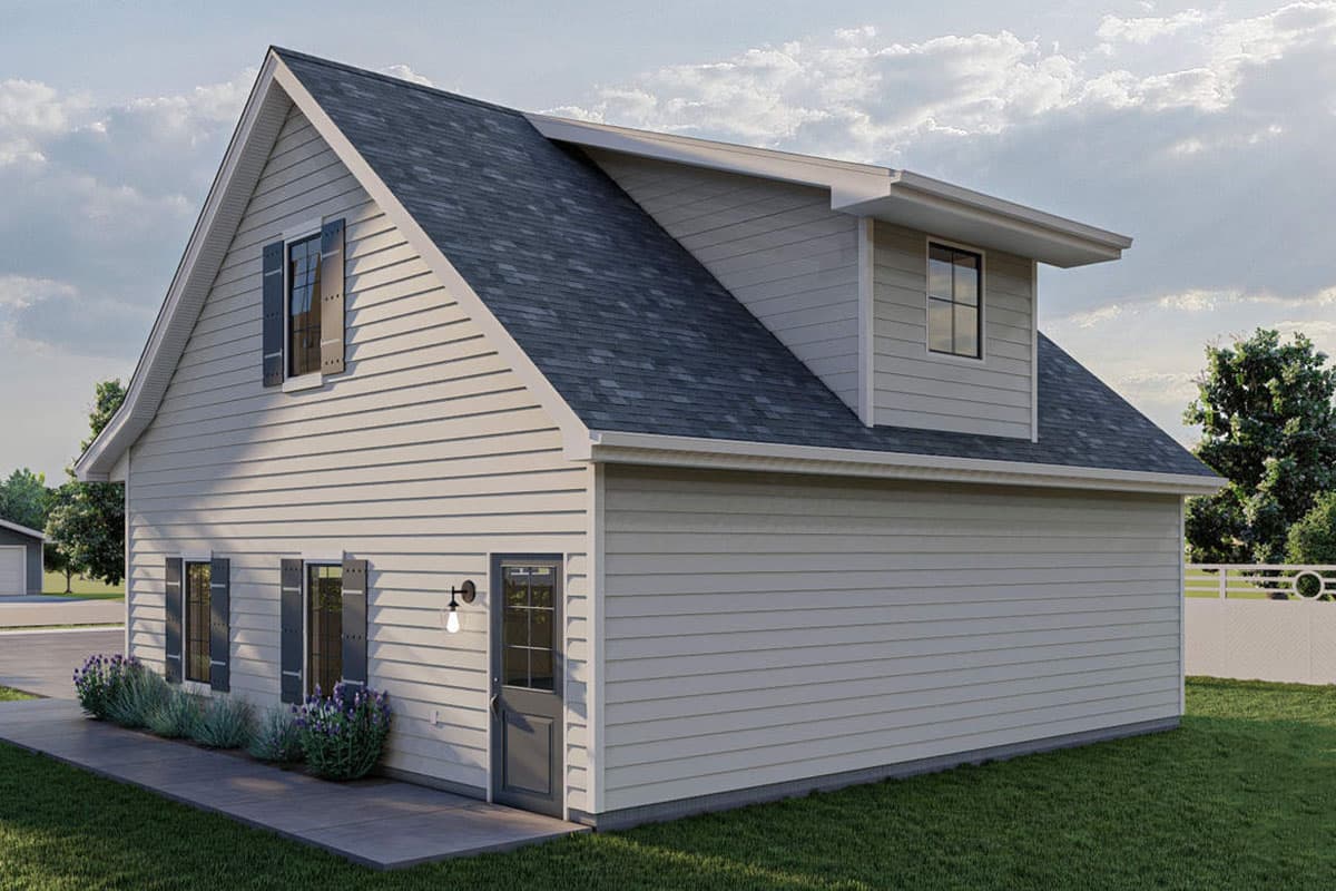 Plan 62300DJ: 2-Car Detached Garage with Walk-Around Space Above - Image #4