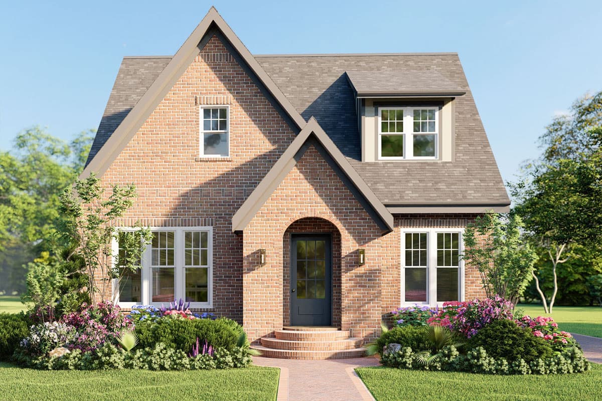 Plan 50191PH: Modern Tudor Home Plan with Rear Porch - 2365 Sq Ft - Image #17 - Cottage, European, Tudor