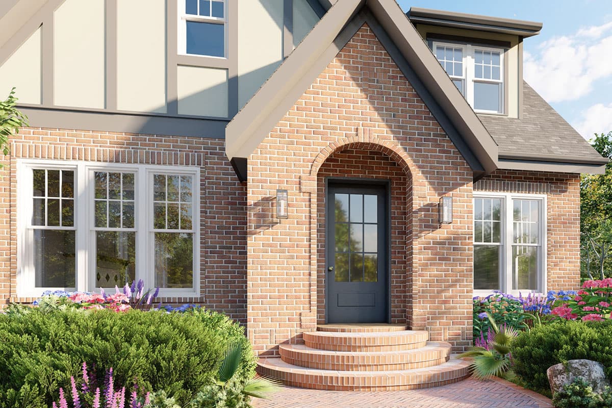 Plan 50191PH: Modern Tudor Home Plan with Rear Porch - 2365 Sq Ft - Image #7 - Cottage, European, Tudor