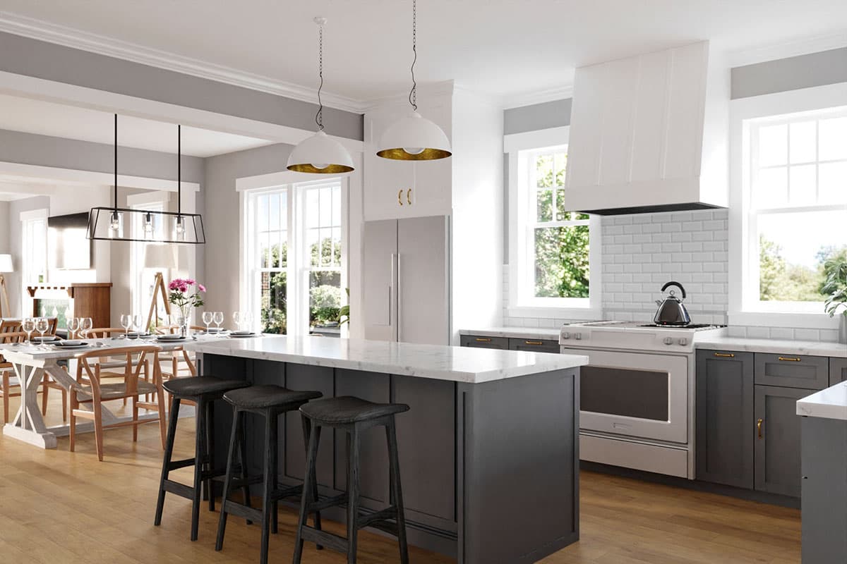 Plan 50191PH: Modern Tudor Home Plan with Rear Porch - 2365 Sq Ft - Image #13 - Cottage, European, Tudor