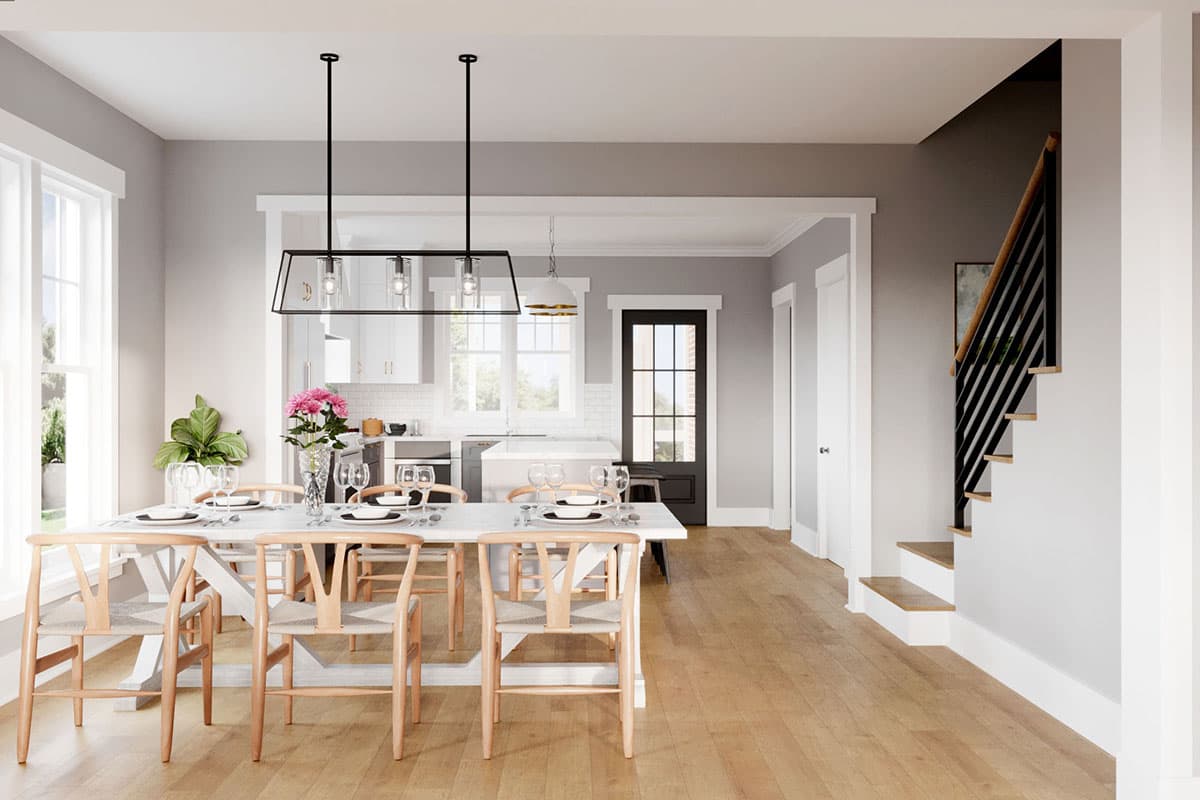 Plan 50191PH: Modern Tudor Home Plan with Rear Porch - 2365 Sq Ft - Image #11 - Cottage, European, Tudor