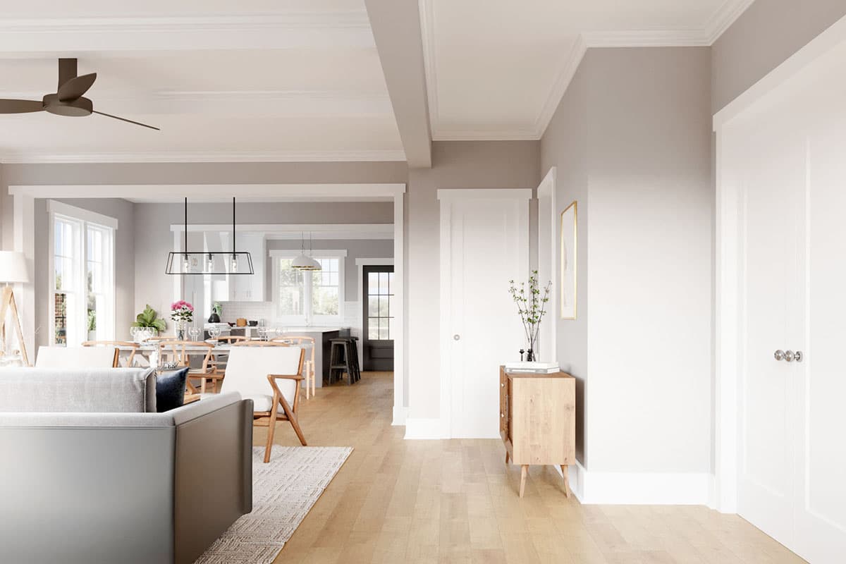 Plan 50191PH: Modern Tudor Home Plan with Rear Porch - 2365 Sq Ft - Image #9 - Cottage, European, Tudor