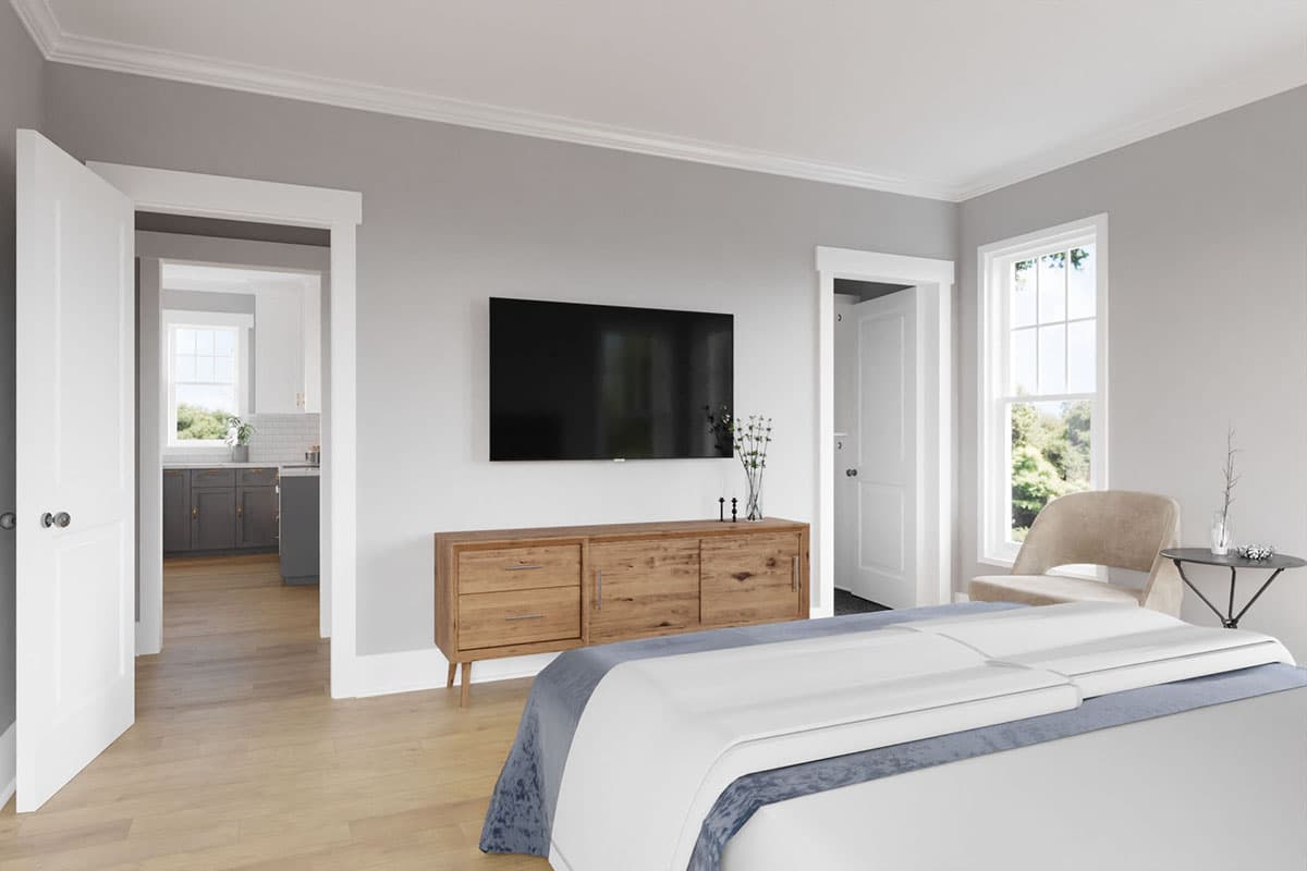 Plan 50191PH: Modern Tudor Home Plan with Rear Porch - 2365 Sq Ft - Image #15 - Cottage, European, Tudor