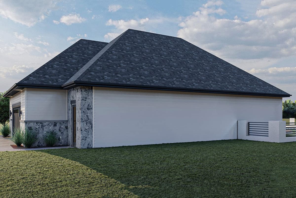 Plan 62304DJ: Poolhouse and Garage All In One - Image #5