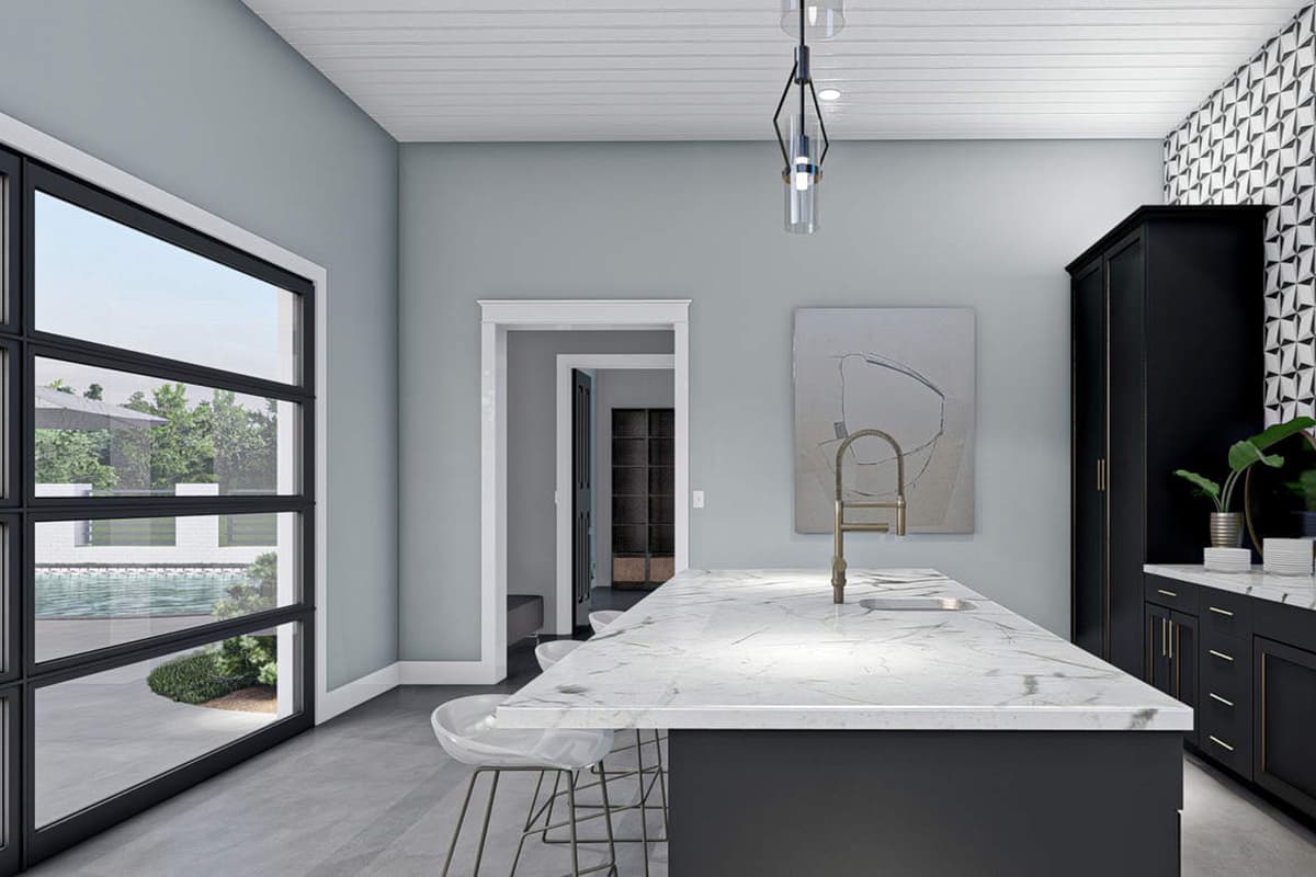 Plan 62304DJ: Poolhouse and Garage All In One - Image #6