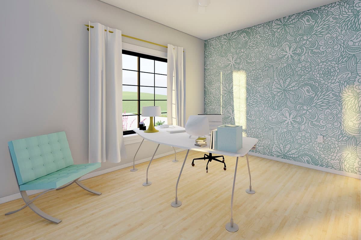 Plan 67800MG: Compact House Plan with Home Office and Bathroom Options - 988 Sq Ft - Image #8 - Cottage, Country, Craftsman, Traditional