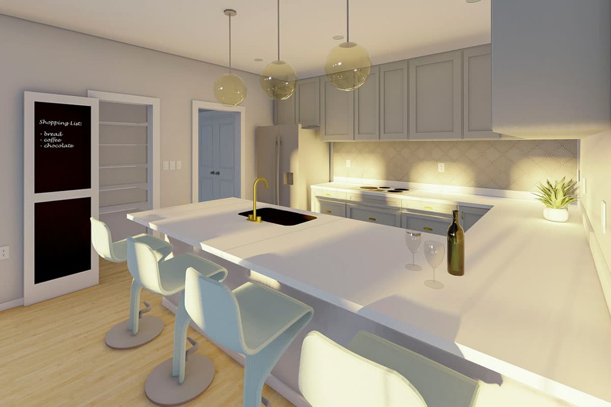 Plan 67800MG: Compact House Plan with Home Office and Bathroom Options - 988 Sq Ft - Image #6 - Cottage, Country, Craftsman, Traditional