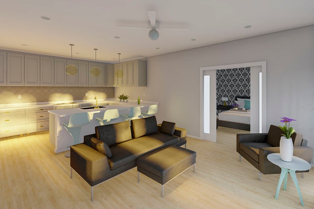 Plan 67801MG: Compact Country Cottage with Full-Sized Amenities - Image #4 - Cottage, Country, Craftsman