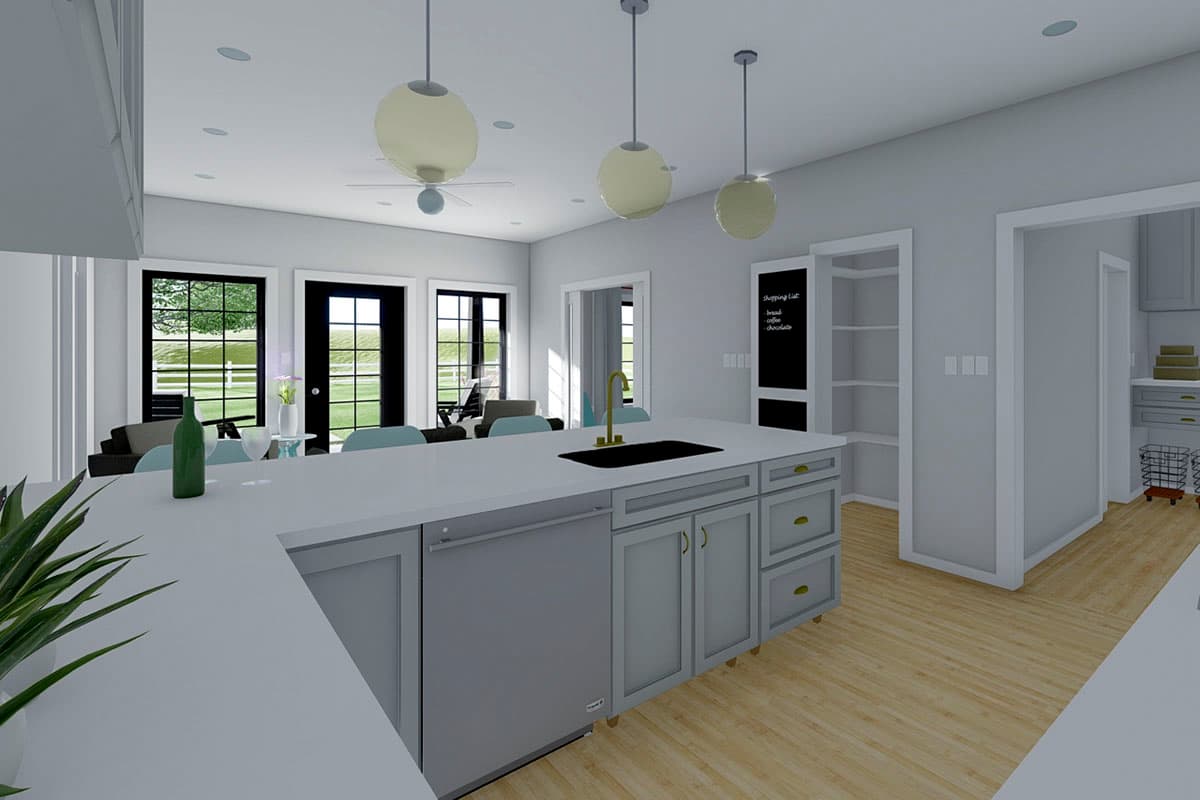 Plan 67801MG: Compact Country Cottage with Full-Sized Amenities - Image #6 - Cottage, Country, Craftsman