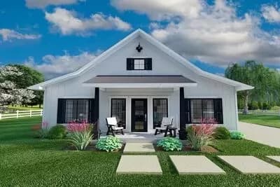 Compact Country Cottage with Full-Sized Amenities