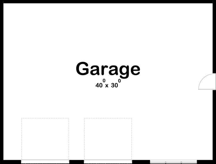 Plan 62308DJ:  Lift-Friendly Mid-Century Modern Style Garage Workshop - Floor Plan - Main Level - Contemporary, Mid Century Modern, Modern