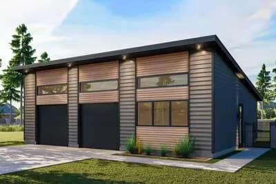  Lift-Friendly Mid-Century Modern Style Garage Workshop