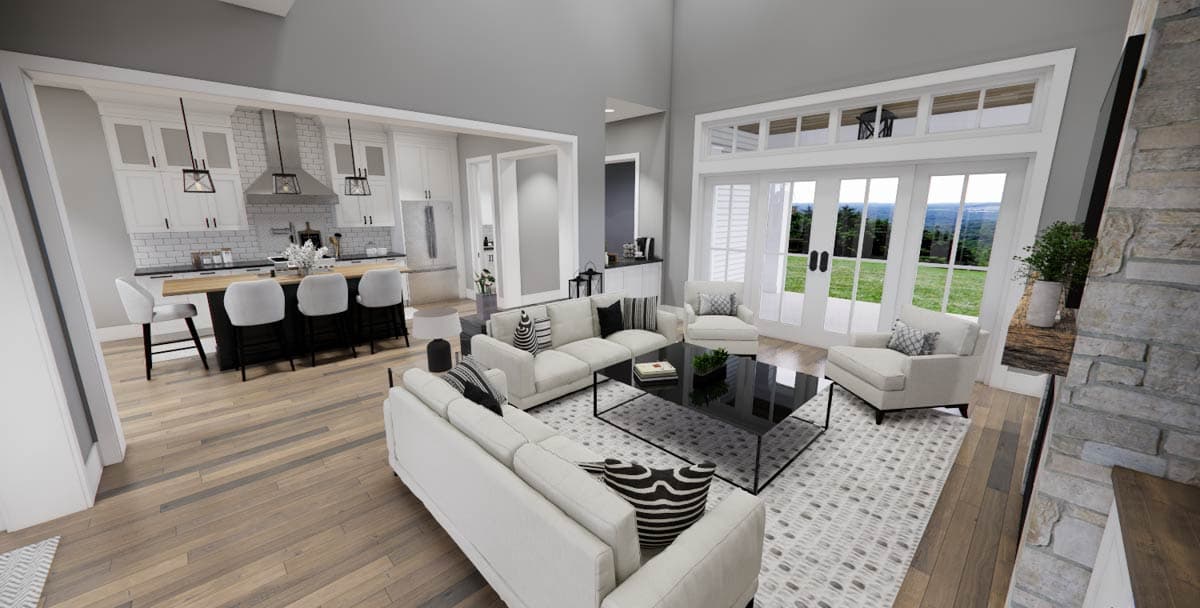 Plan 14695RK: New American Farmhouse Plan with 2-Story Great Room and 2 Laundry Rooms - 2925 Sq Ft - Image #14 - Country, Craftsman, Farmhouse, Modern Farmhouse, New American