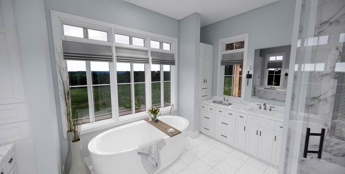 Plan 14695RK: New American Farmhouse Plan with 2-Story Great Room and 2 Laundry Rooms - 2925 Sq Ft - Image #30 - Country, Craftsman, Farmhouse, Modern Farmhouse, New American