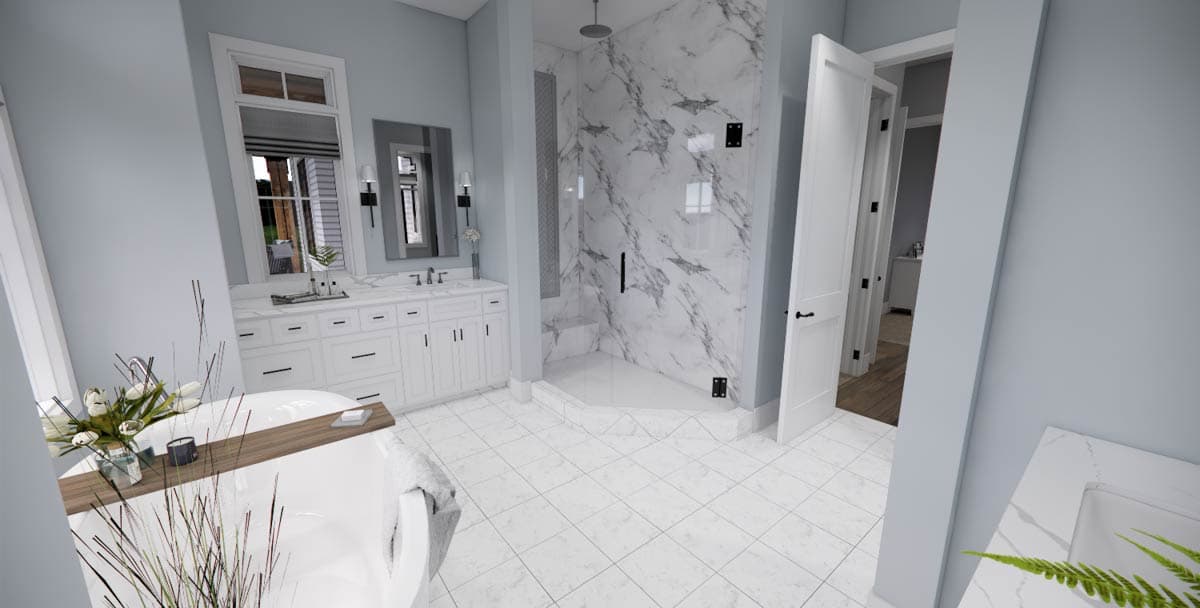 Plan 14695RK: New American Farmhouse Plan with 2-Story Great Room and 2 Laundry Rooms - 2925 Sq Ft - Image #31 - Country, Craftsman, Farmhouse, Modern Farmhouse, New American