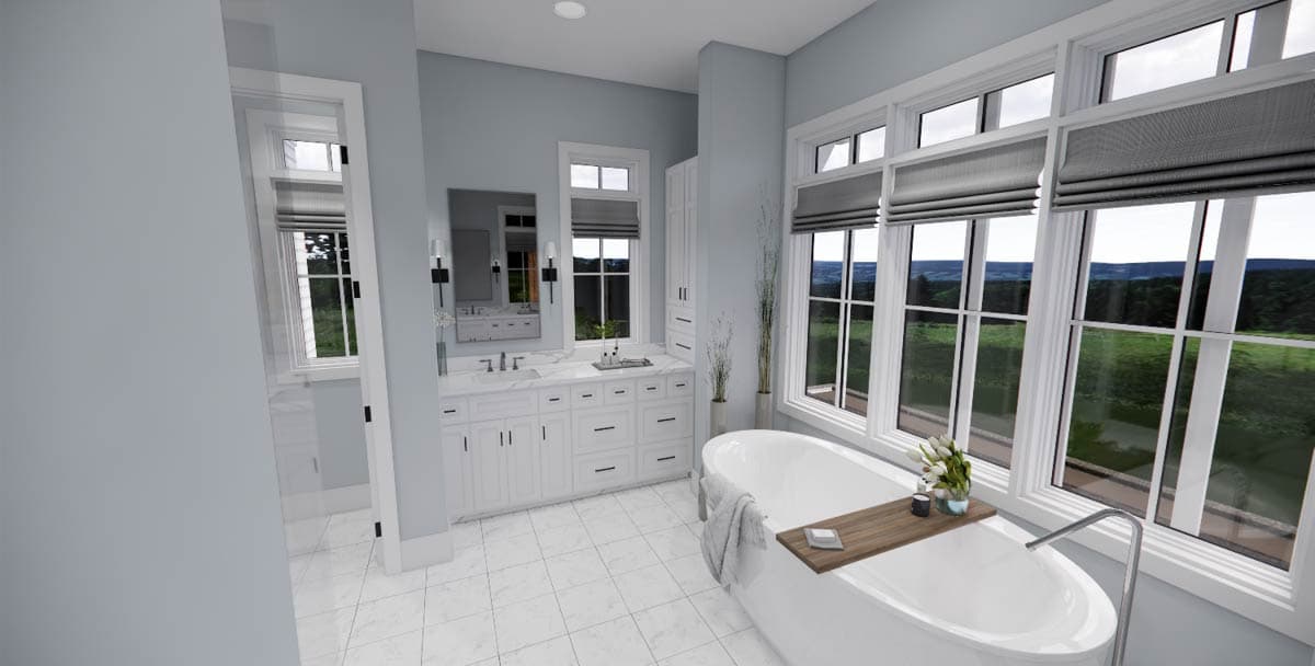 Plan 14695RK: New American Farmhouse Plan with 2-Story Great Room and 2 Laundry Rooms - 2925 Sq Ft - Image #32 - Country, Craftsman, Farmhouse, Modern Farmhouse, New American