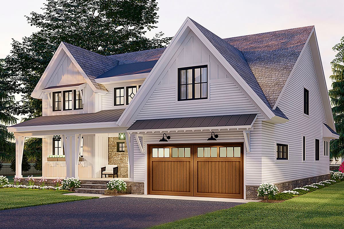 Plan 14696RK: 4-Bed Modern Farmhouse Plan with Two Level Kitchen Island and Laundry On Both Floors - 3146 Sq Ft - Image #4 - Country, Craftsman, Farmhouse, Modern Farmhouse, New American, Traditional