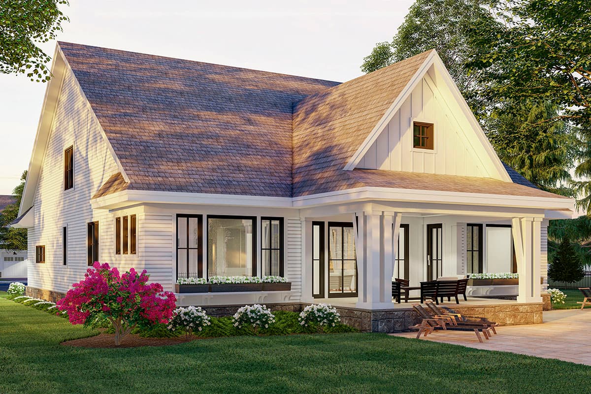 Plan 14696RK: 4-Bed Modern Farmhouse Plan with Two Level Kitchen Island and Laundry On Both Floors - 3146 Sq Ft - Image #5 - Country, Craftsman, Farmhouse, Modern Farmhouse, New American, Traditional