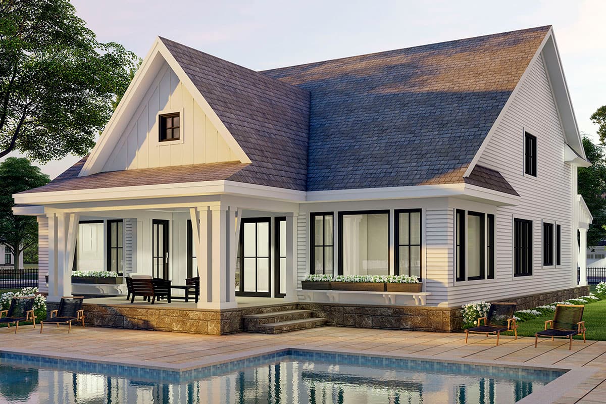 Plan 14696RK: 4-Bed Modern Farmhouse Plan with Two Level Kitchen Island and Laundry On Both Floors - 3146 Sq Ft - Image #7 - Country, Craftsman, Farmhouse, Modern Farmhouse, New American, Traditional