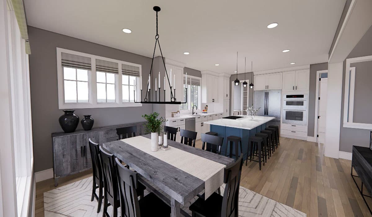 Plan 14696RK: 4-Bed Modern Farmhouse Plan with Two Level Kitchen Island and Laundry On Both Floors - 3146 Sq Ft - Image #11 - Country, Craftsman, Farmhouse, Modern Farmhouse, New American, Traditional