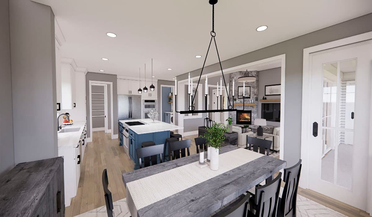 Plan 14696RK: 4-Bed Modern Farmhouse Plan with Two Level Kitchen Island and Laundry On Both Floors - 3146 Sq Ft - Image #12 - Country, Craftsman, Farmhouse, Modern Farmhouse, New American, Traditional