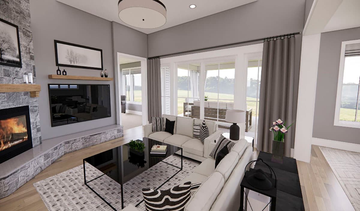 Plan 14696RK: 4-Bed Modern Farmhouse Plan with Two Level Kitchen Island and Laundry On Both Floors - 3146 Sq Ft - Image #13 - Country, Craftsman, Farmhouse, Modern Farmhouse, New American, Traditional