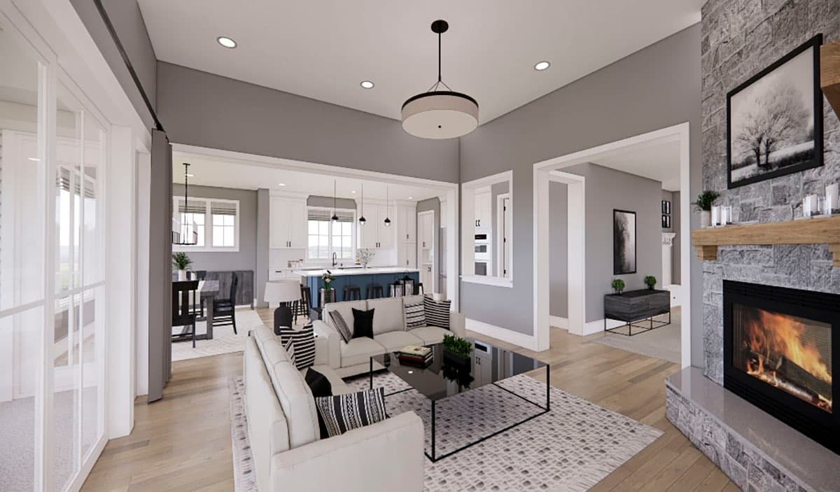 Plan 14696RK: 4-Bed Modern Farmhouse Plan with Two Level Kitchen Island and Laundry On Both Floors - 3146 Sq Ft - Image #15 - Country, Craftsman, Farmhouse, Modern Farmhouse, New American, Traditional