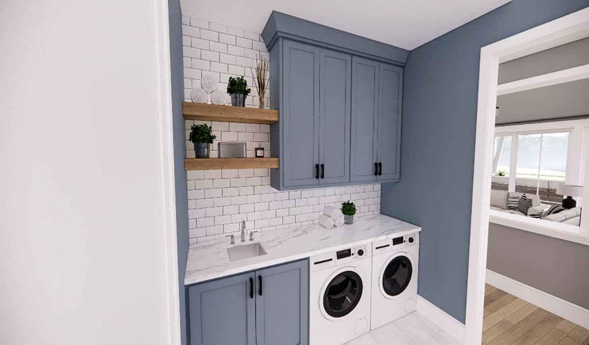 Plan 14696RK: 4-Bed Modern Farmhouse Plan with Two Level Kitchen Island and Laundry On Both Floors - 3146 Sq Ft - Image #22 - Country, Craftsman, Farmhouse, Modern Farmhouse, New American, Traditional