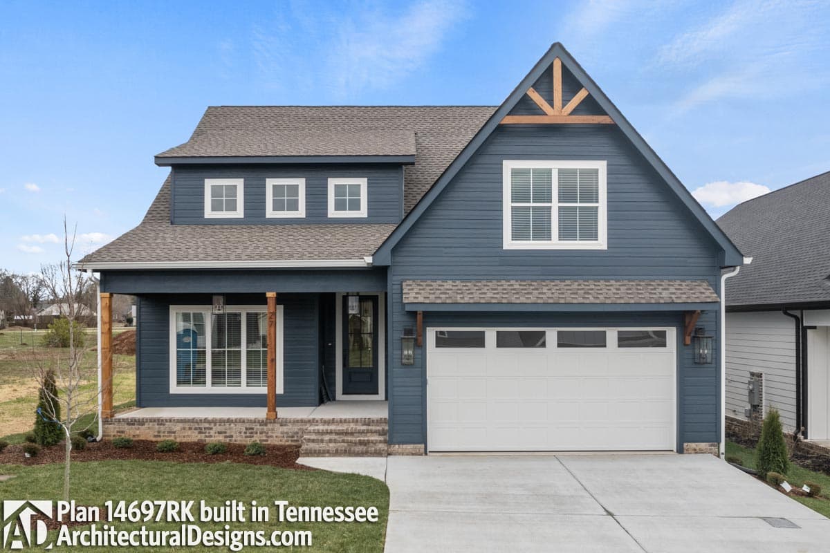 build gallery item - House Plan 14697RK Comes to Life in Tennessee