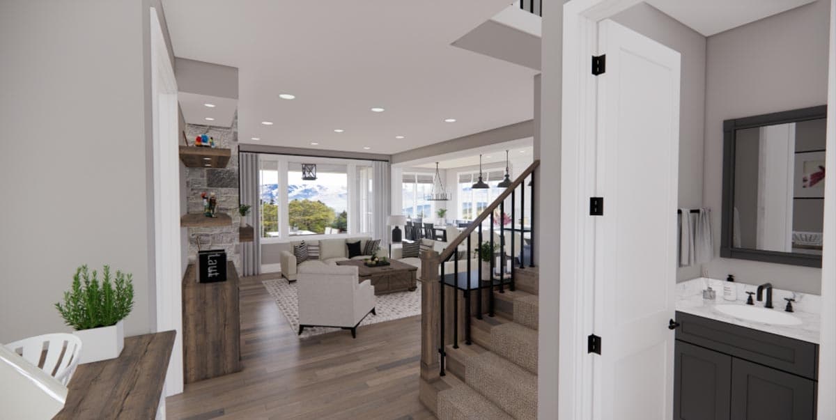 Plan 14697RK: 2-Story New American Home Plan with Laundry on Both Floors - 2889 Sq Ft - Image #12 - Country, Craftsman, Modern Farmhouse, New American