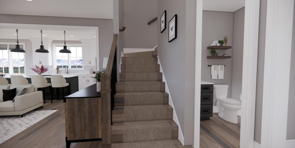 Plan 14697RK: 2-Story New American Home Plan with Laundry on Both Floors - 2889 Sq Ft - Image #19 - Country, Craftsman, Modern Farmhouse, New American