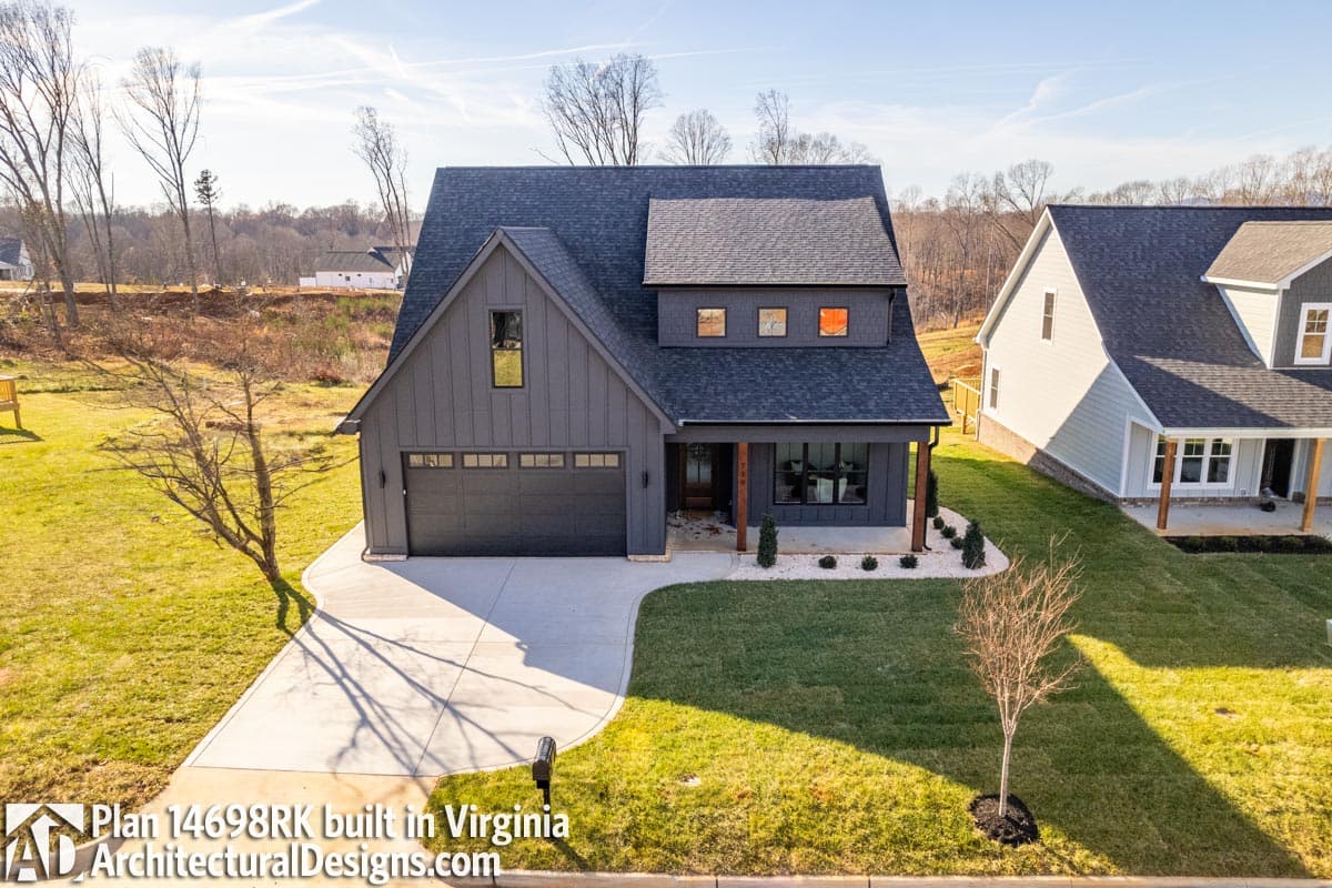 Plan 14698RK: 3-Bed Craftsman House Plan with Variety of Garage Options - Image #4 - Cottage, Country, Craftsman, Modern Farmhouse, New American