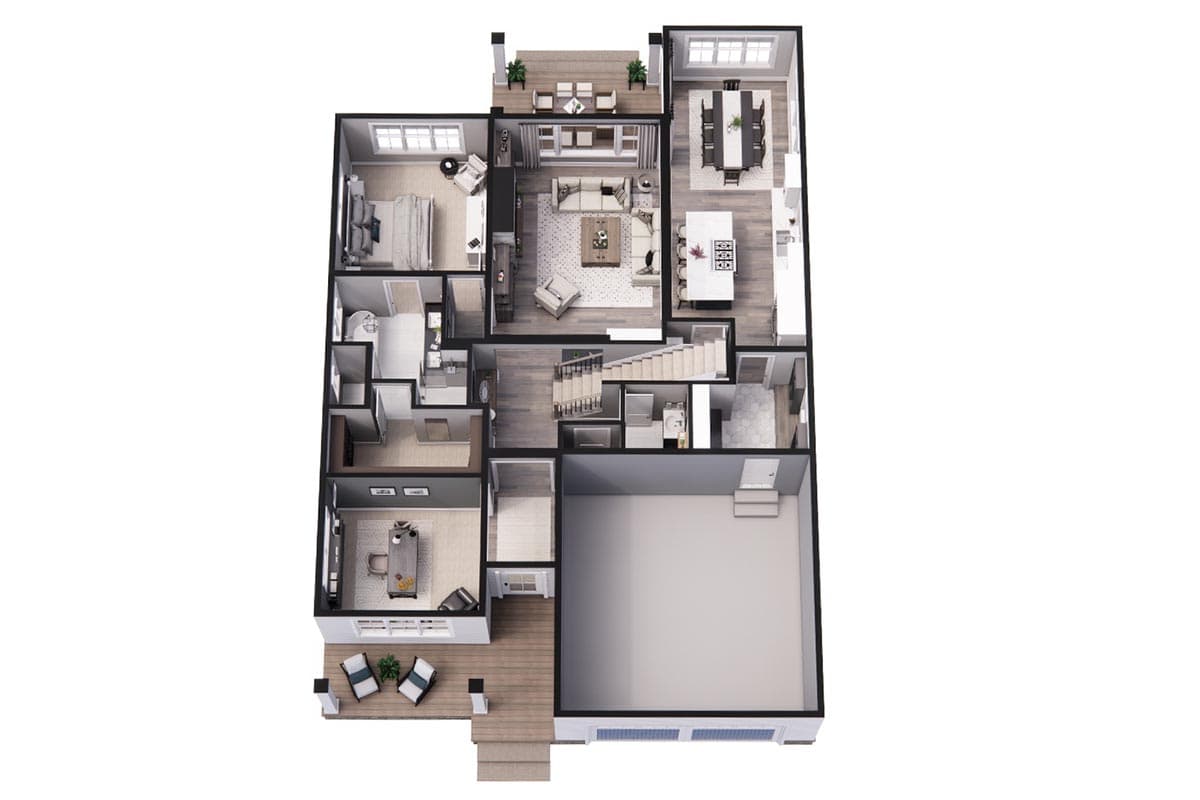 Plan 14698RK: 3-Bed Craftsman House Plan with Variety of Garage Options - Image #21 - Cottage, Country, Craftsman, Modern Farmhouse, New American