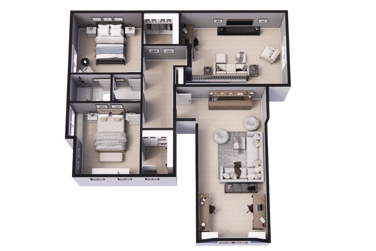 Plan 14698RK: 3-Bed Craftsman House Plan with Variety of Garage Options - Image #22 - Cottage, Country, Craftsman, Modern Farmhouse, New American