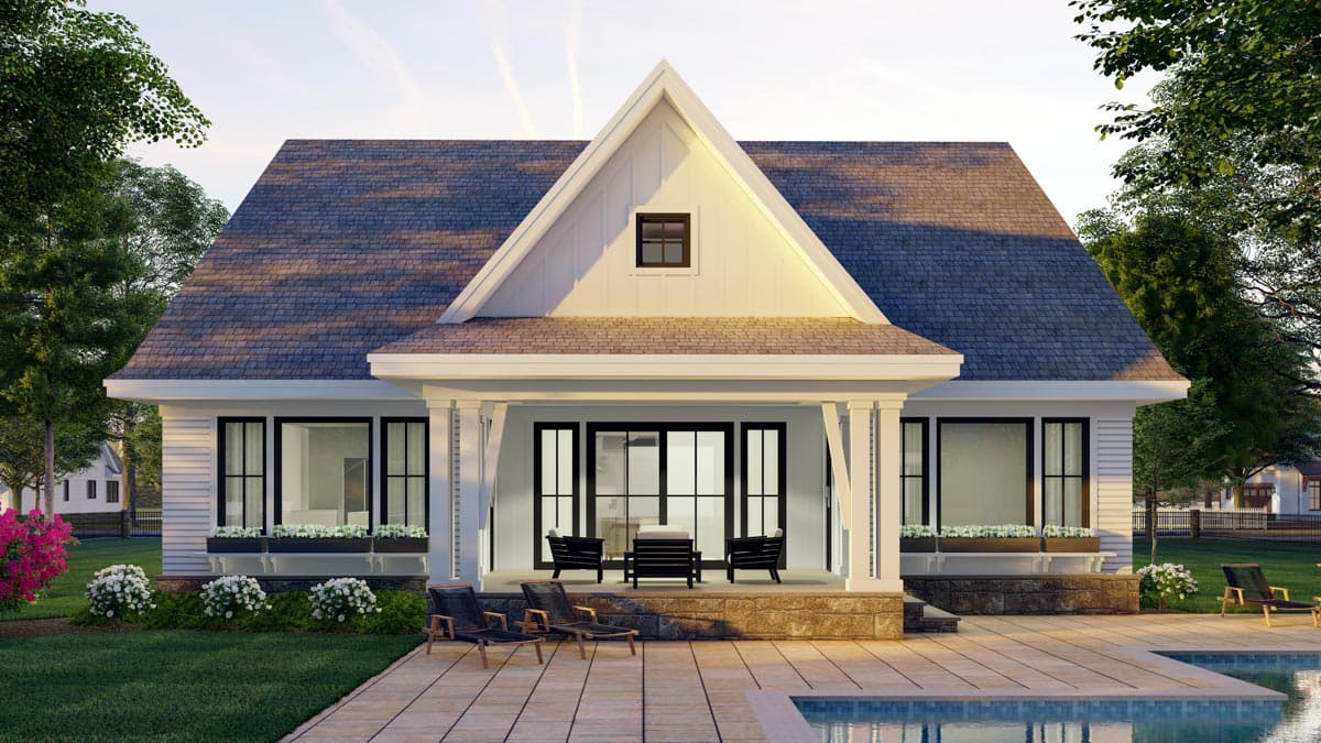 Plan 14699RK: 3-Bedroom Modern Farmhouse Plan with 2 or 3-Car Garage - 2657 Sq Ft - Image #5 - Country, Craftsman, Farmhouse, Modern Farmhouse, New American, Traditional