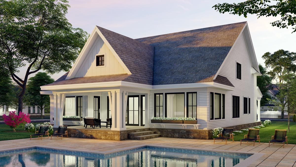 Plan 14699RK: 3-Bedroom Modern Farmhouse Plan with 2 or 3-Car Garage - 2657 Sq Ft - Image #6 - Country, Craftsman, Farmhouse, Modern Farmhouse, New American, Traditional