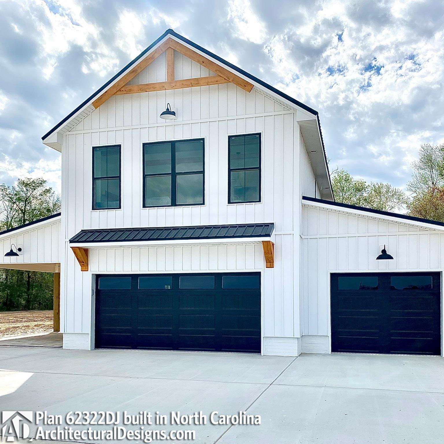 Plan 62322DJ: New American Garage Apartment Plan with Barndominium Styling - Image #12 - Barndominium, Carriage, Country, New American, Rustic, Traditional, Vacation