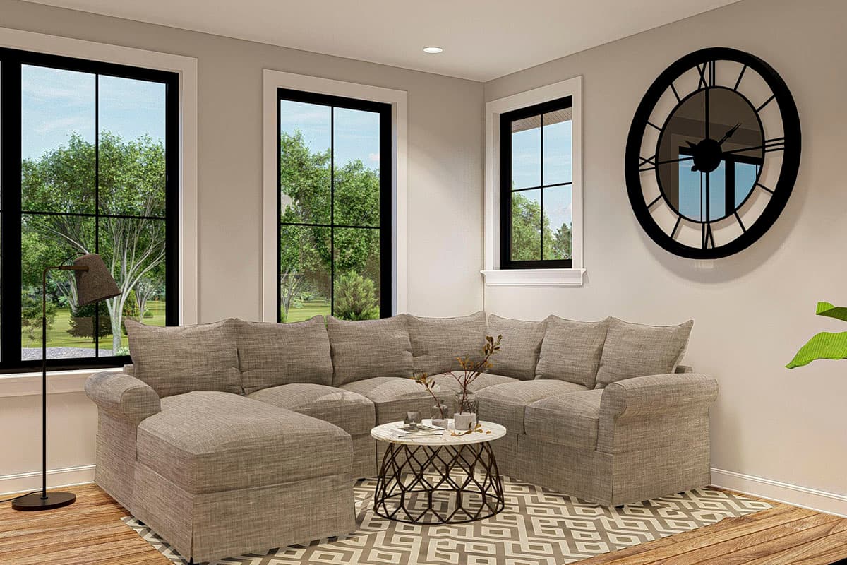 Plan 62322DJ: New American Garage Apartment Plan with Barndominium Styling - Image #5 - Barndominium, Carriage, Country, New American, Rustic, Traditional, Vacation