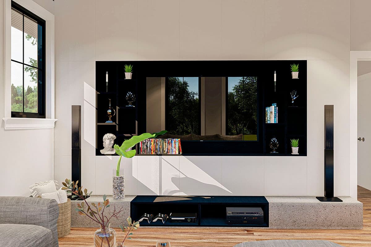 Plan 62322DJ: New American Garage Apartment Plan with Barndominium Styling - Image #6 - Barndominium, Carriage, Country, New American, Rustic, Traditional, Vacation