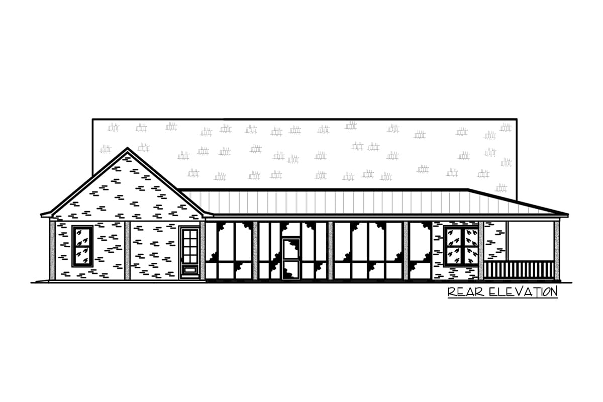 Plan 83949JW: 3-Bed Southern Farmhouse Plan with Open-concept Living Space - Image #4 - Country, Farmhouse, Ranch, Southern