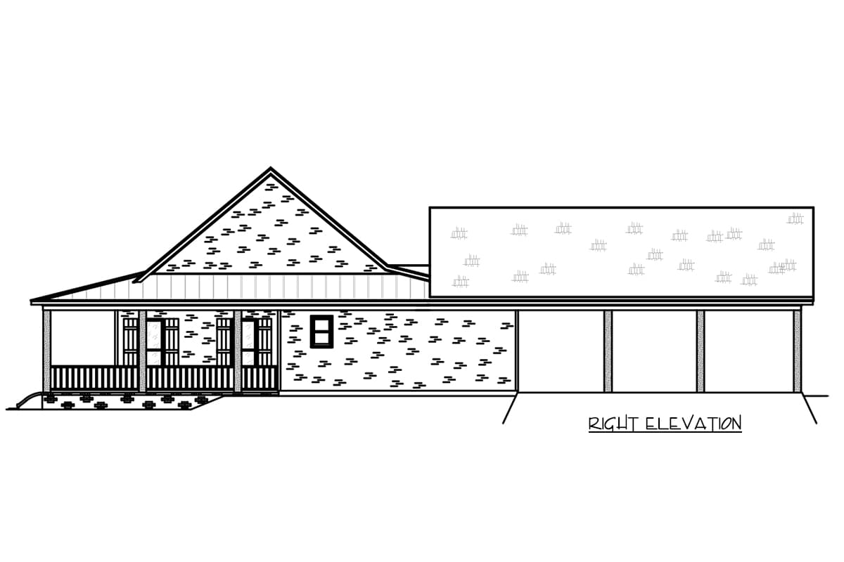 Plan 83949JW: 3-Bed Southern Farmhouse Plan with Open-concept Living Space - Image #5 - Country, Farmhouse, Ranch, Southern