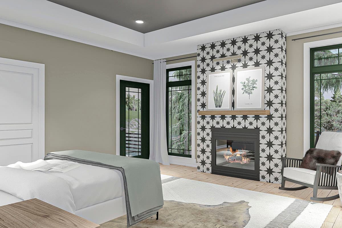 Plan 62323DJ: Lake House Plan with Cathedral Ceilings Above the Open Concept Kitchen and Great Room - Image #7 - Coastal, Craftsman, New American, Ranch, Vacation