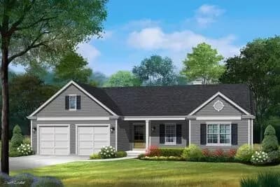 Ranch Home Plan with 3 Bedrooms and an Open Entertaining Space